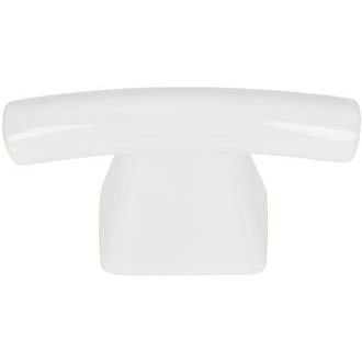 Atlas Homewares 305-WG Fulcrum Cabinet Knob in Glossy White